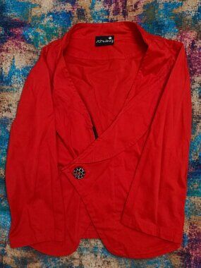 Scarlet Muse — Veste rouge croisée ❤️